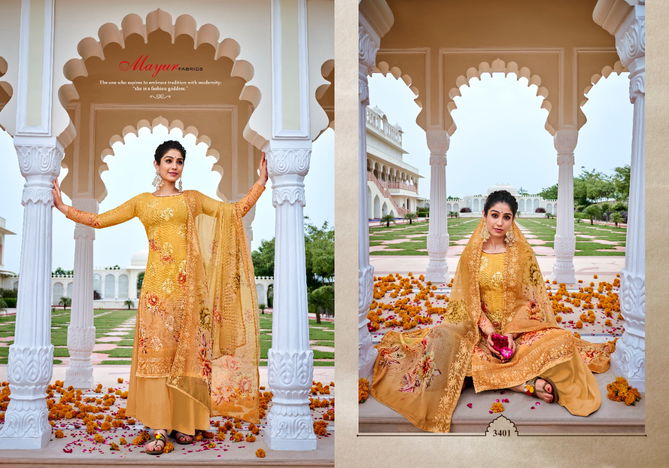 Moon Rise Pavitra By Hansa Georgette Dress Material Catalog
